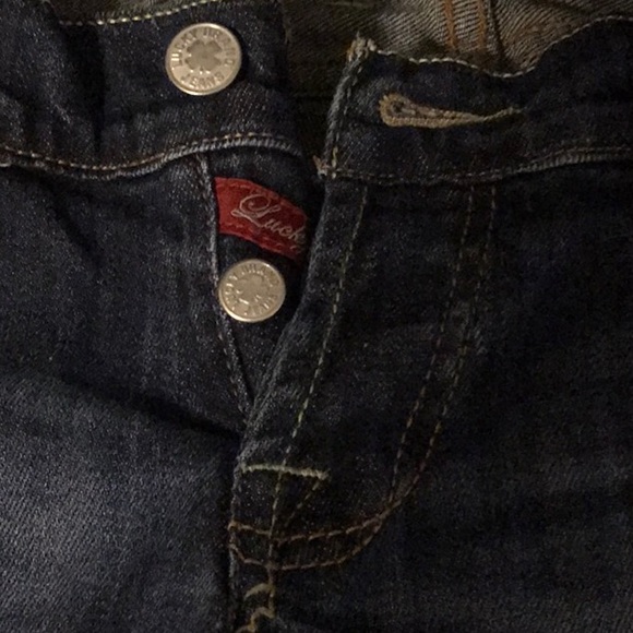 LUCKY BRAND JEANS WOMENS SHORT INSEAM SIZE 2 X 26 FLARED LEGS TWO BUTTON FLY - Picture 12 of 16